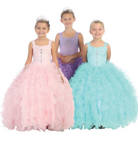 Beautiful Pageant, Flower Girl, ball gown dress