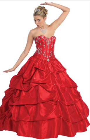 Quinceanera, sweet 16, engagement ball gown dress designer
