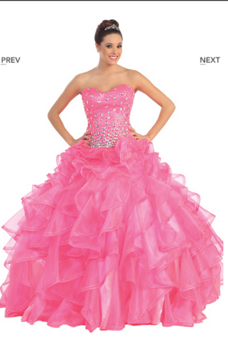 Quinceanera, sweet 16, engagement ball gown dress designer