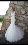 Lace tulle MERMAID wedding dress..