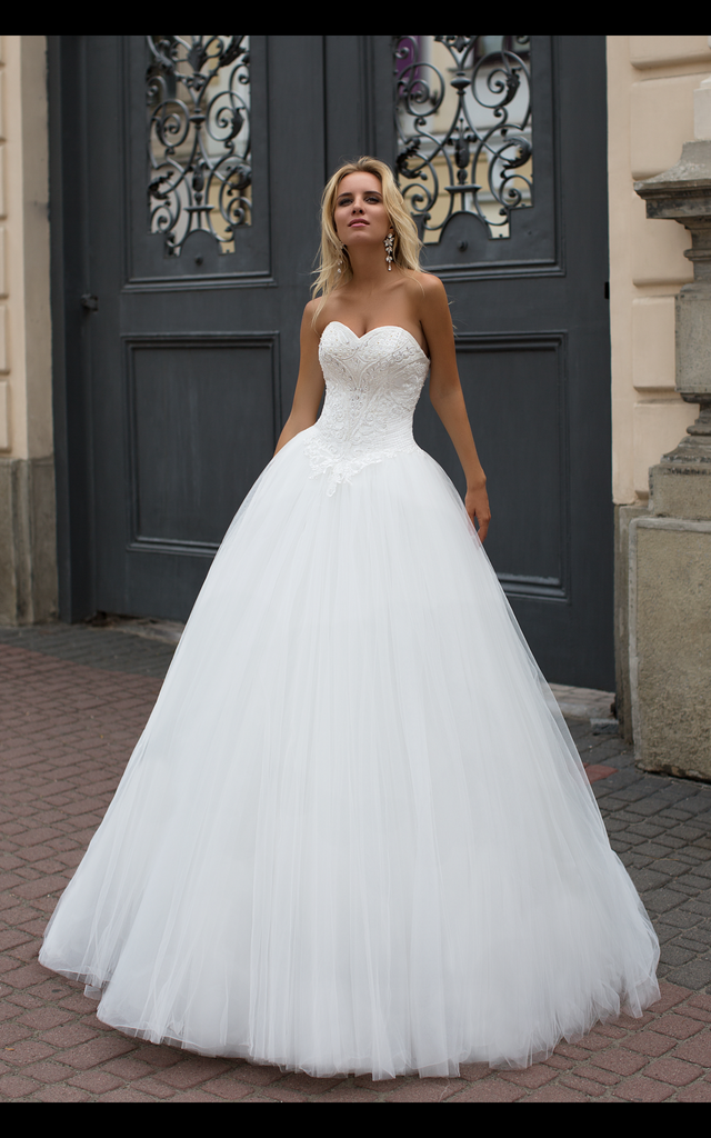white princess style wedding dress Princess Wedding Dresses