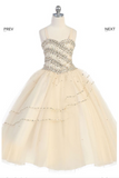 Flower girl communion lace chiffon dresses
