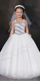 Flower girl communion lace chiffon dresses