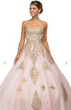 Quinceanera, sweet 16, engagement ball gown dress designer