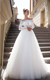 Wedding Gown designer Ida Torez ball gown a-line