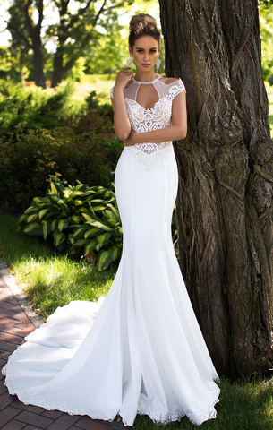 Wedding Gown designer Ida Torez ball gown a-line