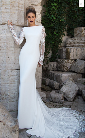 Wedding Gown designer Ida Torez memail fit & flare