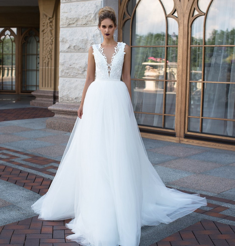 Wedding Gown designer Ida Torez memail fit & flare
