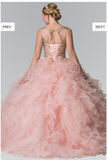 Quiceanera, sweet 16, engagement ball gown dress designer