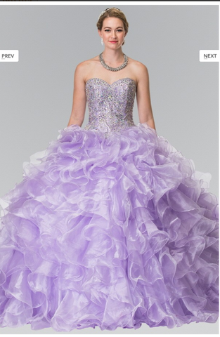 Quiceanera, sweet 16, engagement ball gown dress designer