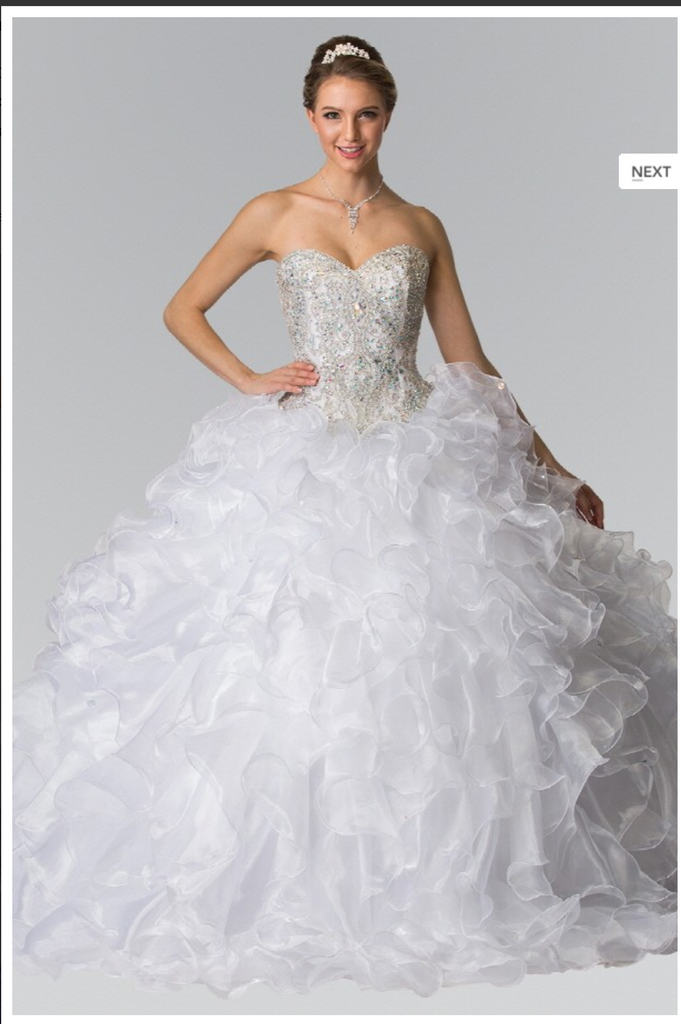 Quinceanera, sweet 16, engagement ball gown dress designer