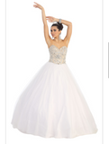 Quinceanera, sweet 16, engagement ball gown dress designer