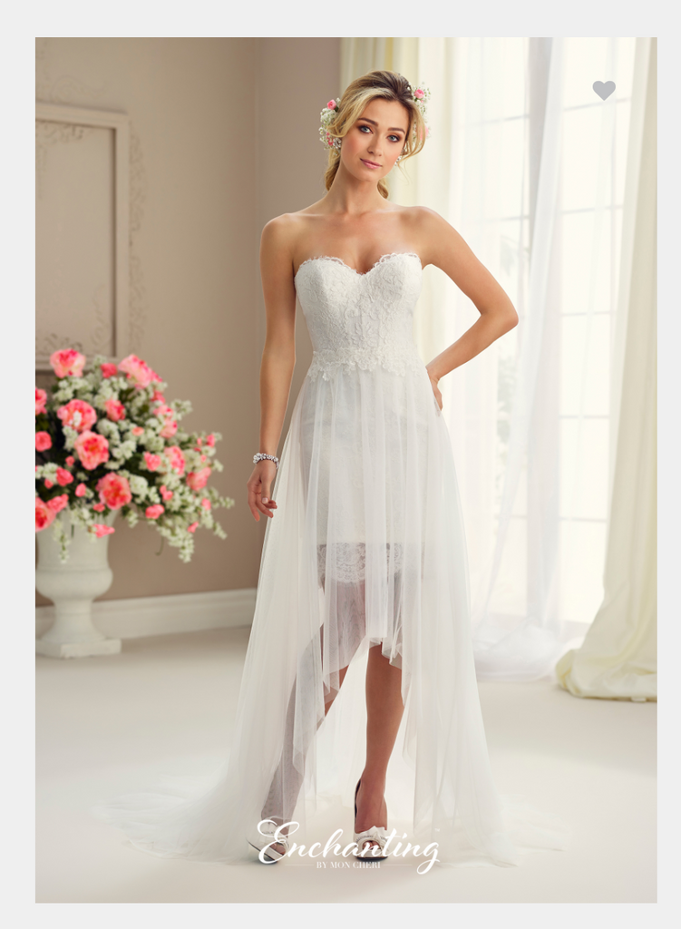 Designer lace satin tulle wedding dress..