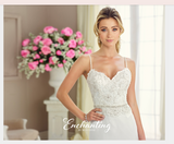 Designer lace satin tulle wedding dress..