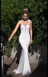 Wedding dress lace fit and Flare by Designer Ida Torez