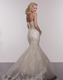 Wedding dress lace beaded ballgown  Designer