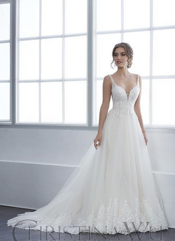 Wedding dress lace tulle by Designer