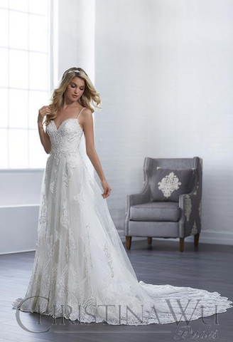 Wedding dress lace tulle by Designer