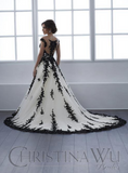 Black Wedding dress lace tulle by Designer
