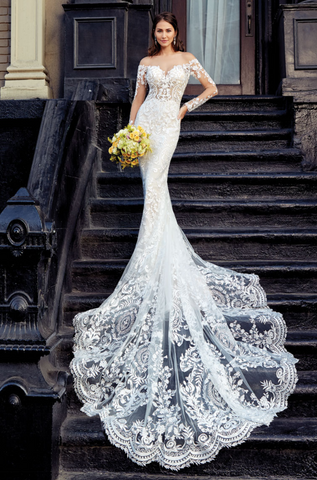 Wedding dress lace by  Designer kitty chen