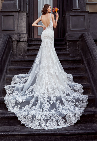 Wedding dress lace by  Designer kitty chen