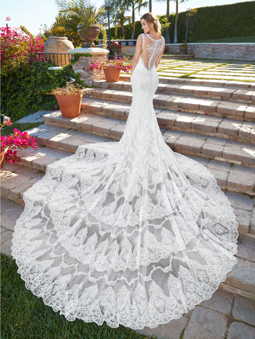 Wedding dress lace by  Designer kitty chen