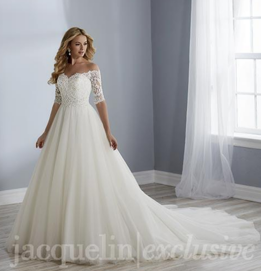 Wedding dress lace tulle by Designer