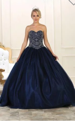 Quinceanera, sweet 16, engagement ball gown dress 