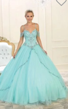 Quinceanera, sweet 16, engagement ball gown dress 