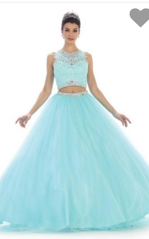 Quinceanera, sweet 16, engagement ball gown dress 