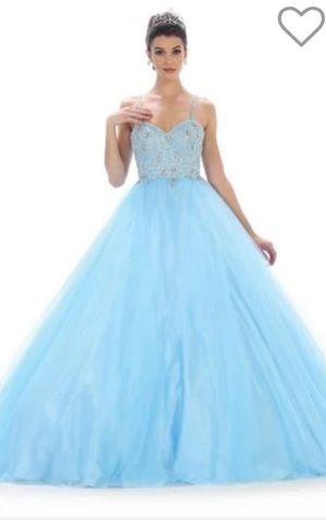 Quinceanera, sweet 16, engagement ball gown dress 