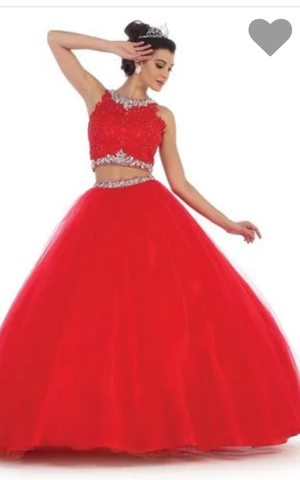 Quinceanera, sweet 16, engagement ball gown dress 