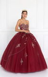 Quinceanera, sweet 16, engagement ball gown dress 