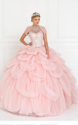 Quinceanera, sweet 16, engagement ball gown dress 