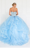 Quinceanera, sweet 16, engagement ball gown dress 