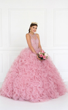 Quinceanera, sweet 16, engagement ball gown dress 
