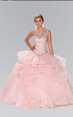 Quinceanera, sweet 16, engagement ball gown dress 