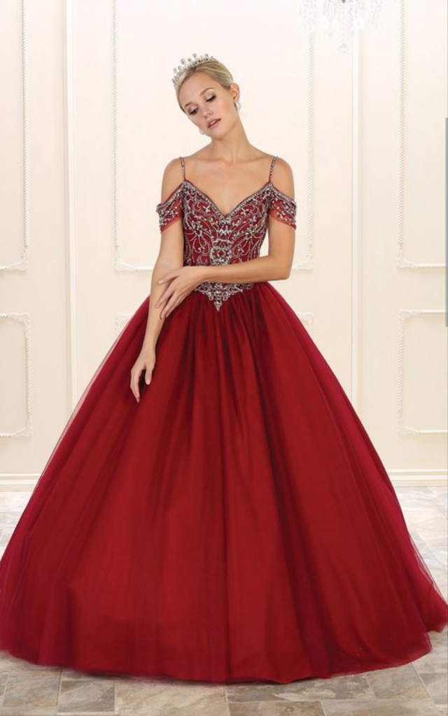 Quinceanera, sweet 16, engagement ball gown dress 