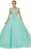 Quinceanera, sweet 16, engagement ball gown dress 