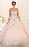 Quinceanera, sweet 16, engagement ball gown dress 