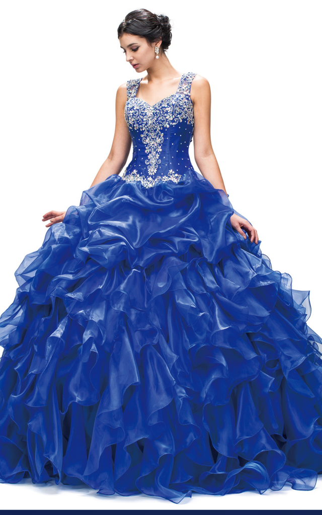 Quinceanera, sweet 16, engagement ball gown dress 