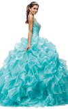 Quinceanera, sweet 16, engagement ball gown dress 