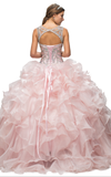 Quinceanera, sweet 16, engagement ball gown dress 