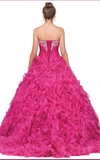 Quinceanera, sweet 16, engagement ball gown dress 