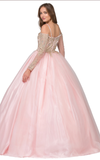 Quinceanera, sweet 16, engagement ball gown dress 