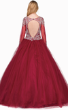 Quinceanera, sweet 16, engagement ball gown dress 