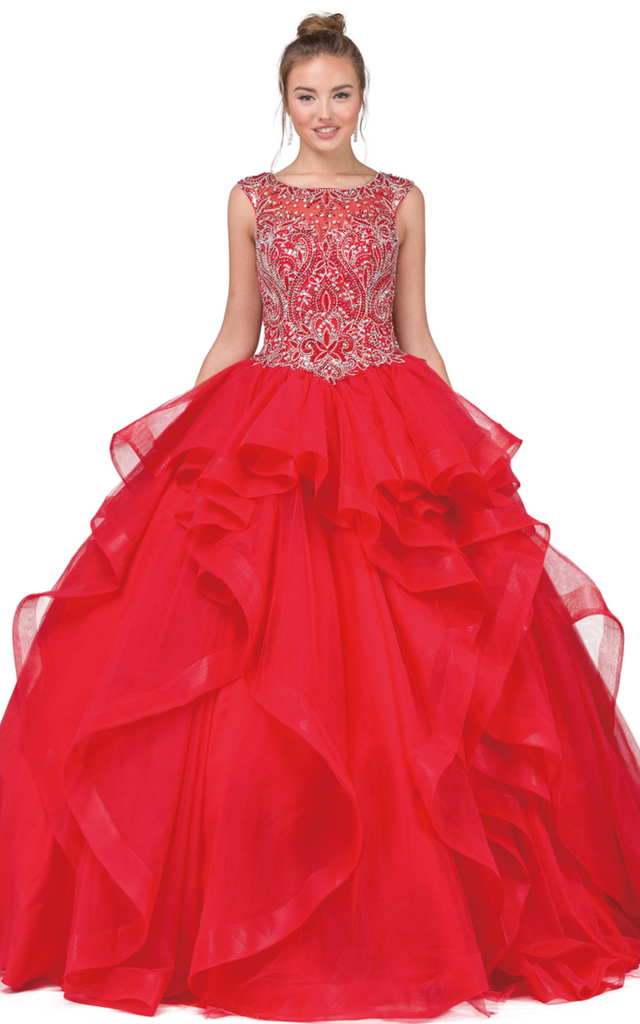 Quinceanera, sweet 16, engagement ball gown dress 