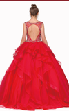 Quinceanera, sweet 16, engagement ball gown dress 