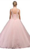 Quinceanera, sweet 16, engagement ball gown dress 