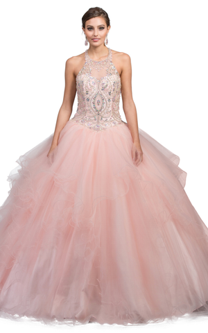 Quinceanera, sweet 16, engagement ball gown dress 